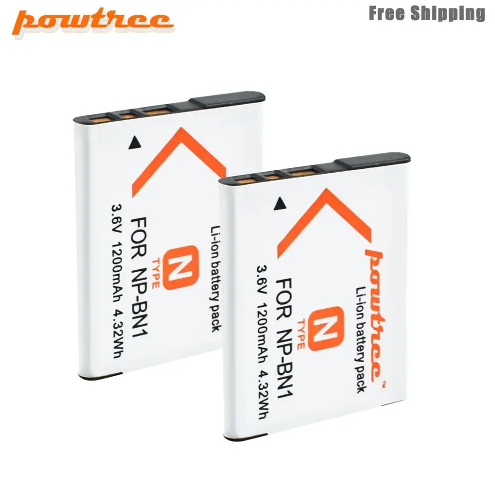 Аккумулятор Powtree на 1200 мАч для SONY DSC TX9 T99 WX5 TX7 W390 W380 W350 W360 QX100 W370 W730 L50|Цифровые