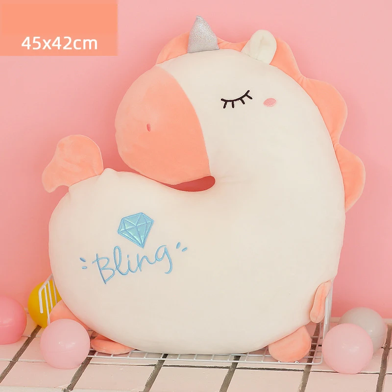 Throw Embrace Pillow Rainbow Cloud Lovely Pink Soft Cushion Sofa Living room Home Decor Solid Color Princess Plush Toy Cushions | Дом и сад