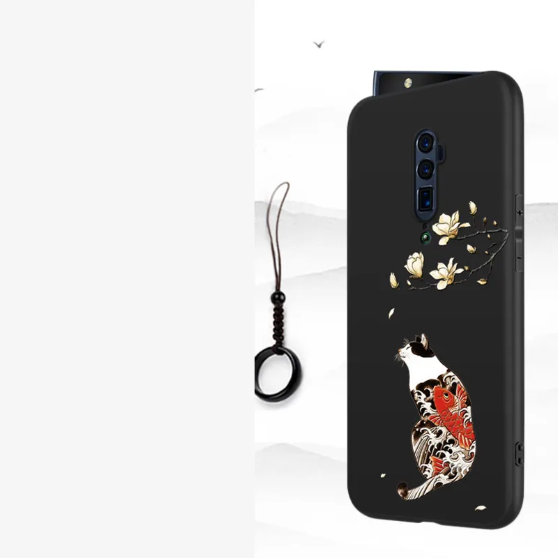 3D силиконовый чехол для oppo r15 r17 Reno 2 Z ace 10X Zoom Reno3 3 Pro матовый тонкий защитный |