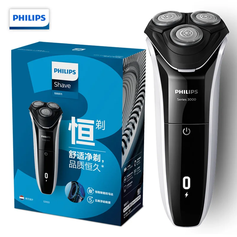 PHILIPS Для Мужчин's электробритва S3103 / 06 для сухой и влажной уборки Перезаряжаемые