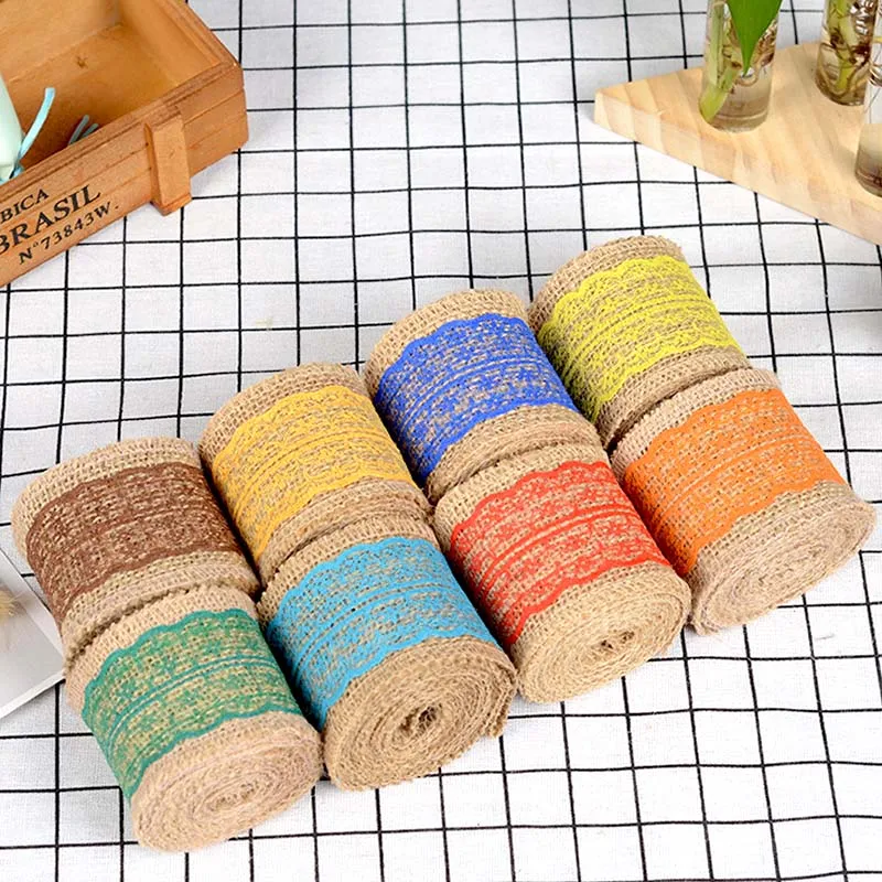 2 м (6 см) из натурального джута в декорированном мешковиной горшке конопляной