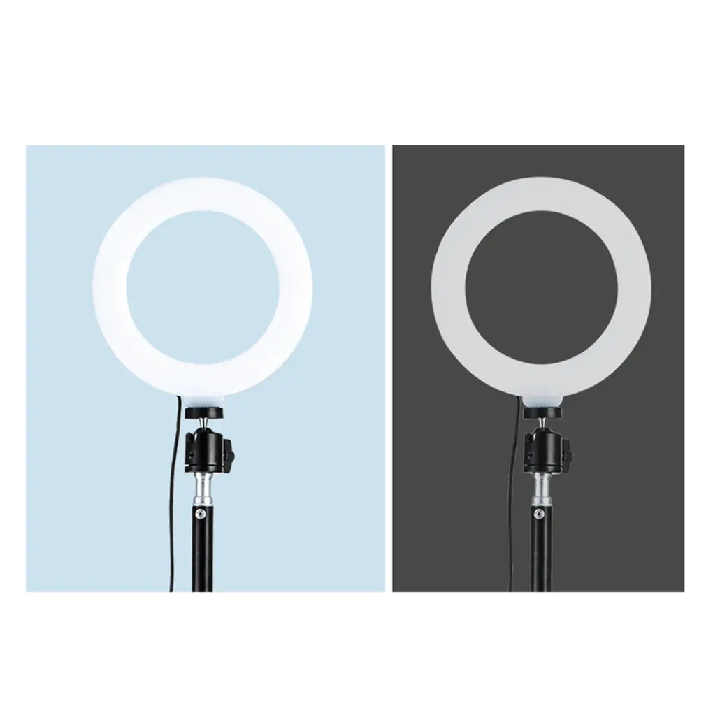 10 дюймов кольцевой светильник светодиодный Ручка Тип лампа Плавная тусклая