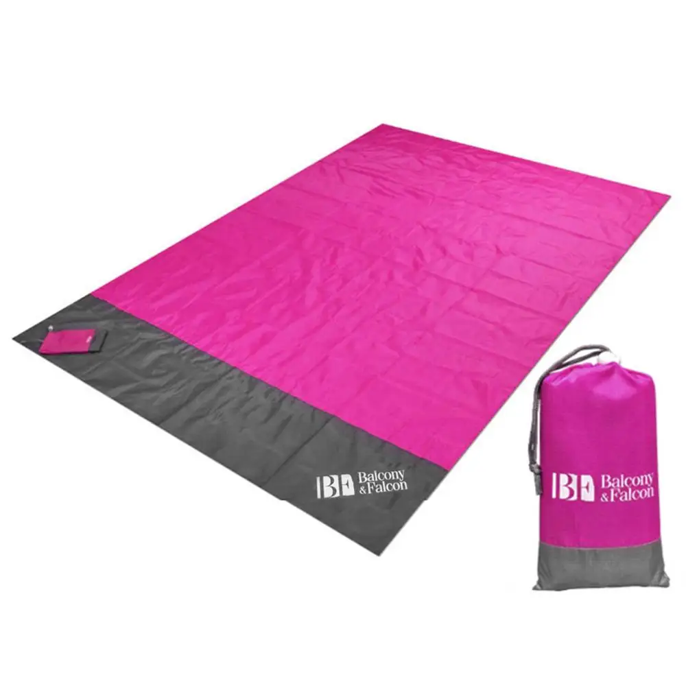 

Pocket Beach Picnic Sand Mat Waterproof Blanket Camping Outdoor Camping Tent Folding Bedding 140/200 x210cm