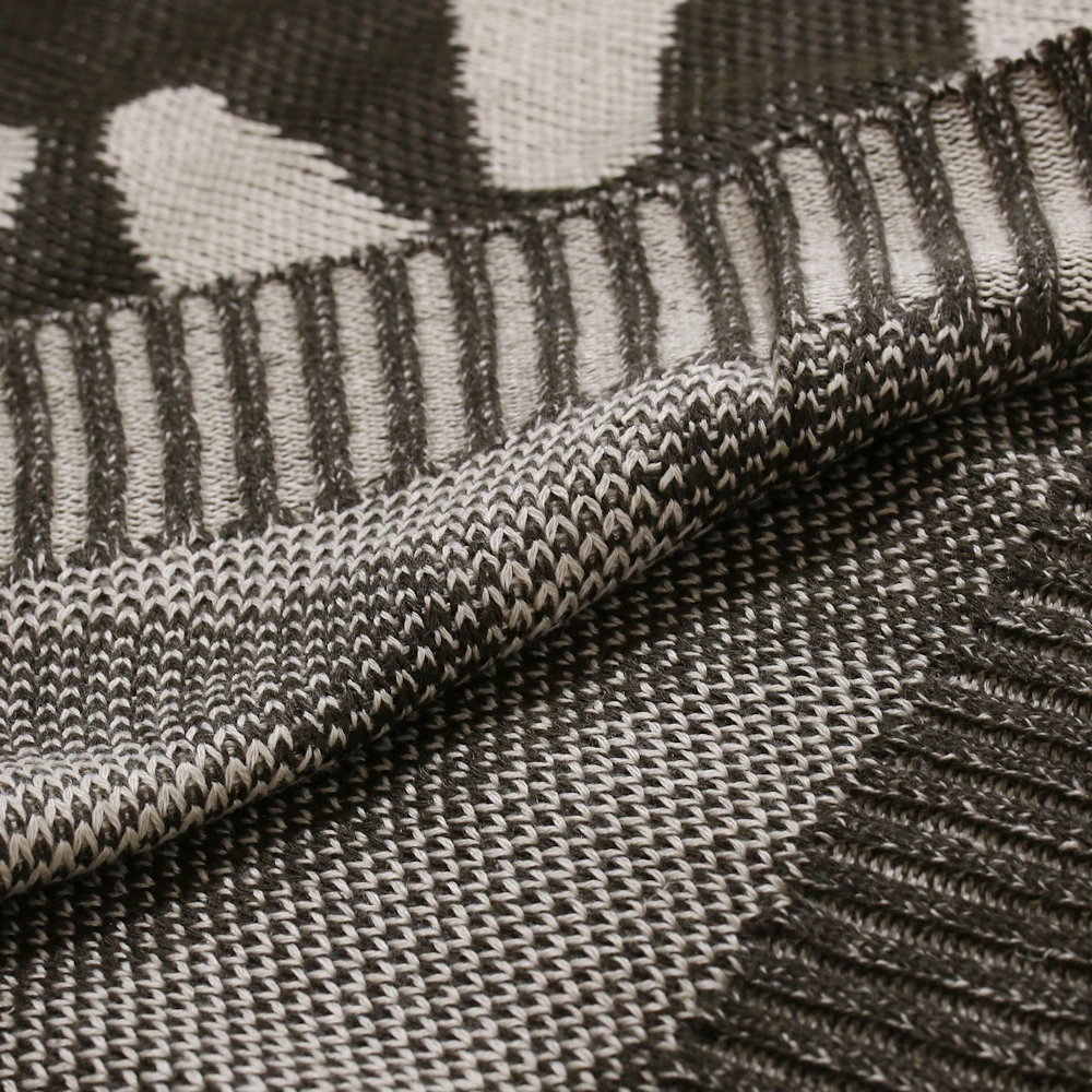 Военный Камуфляжный свитер пуловер Мужская зимняя теплая вязаная одежда с