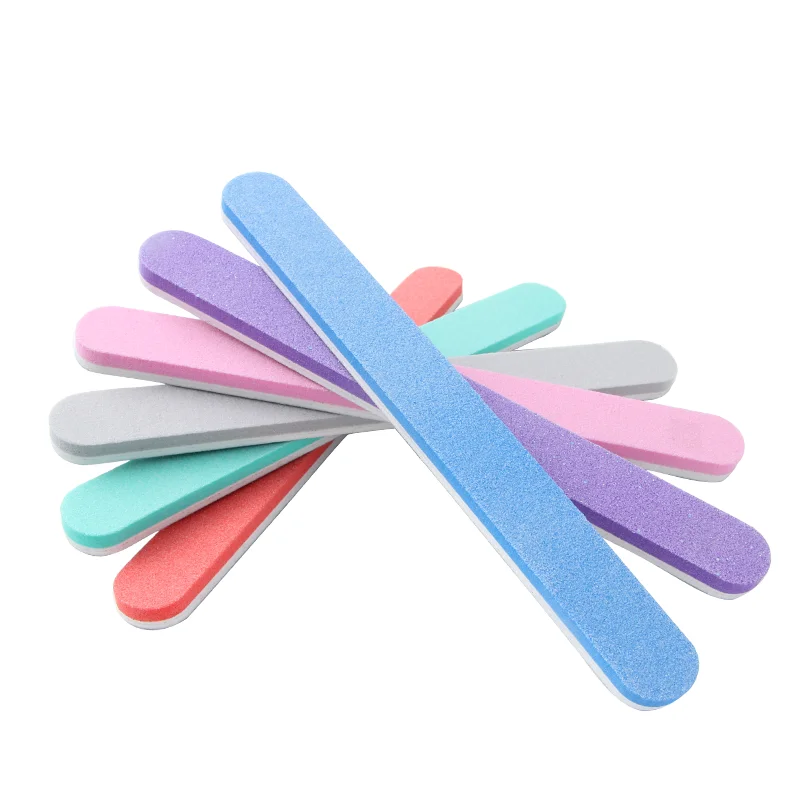 RBAN Двусторонняя губка для ногтей пилка Шлифовальные пилки буферный шлифовальный