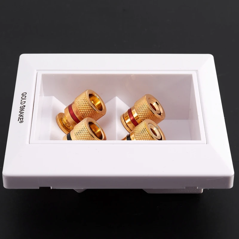 Квадратный Wht Видео Аудио 2 спикера Разъем типа &quotбанан&quot | Обустройство дома