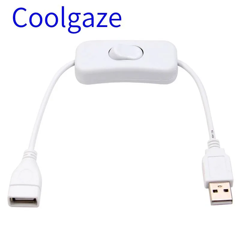 Coolgaze28cm USB-кабель с переключателем ВКЛ./ВЫКЛ. удлинитель для USB-лампы USB-вентилятор