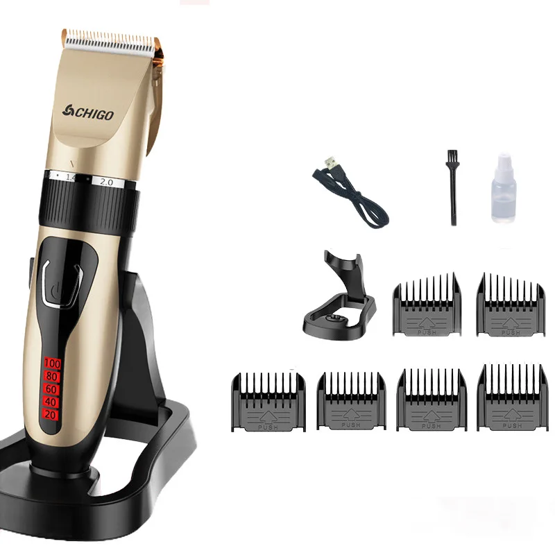 

2021 new USB rechargeable hair clipper full body waterproof hair clipper upgrade electric clipper with charger barber