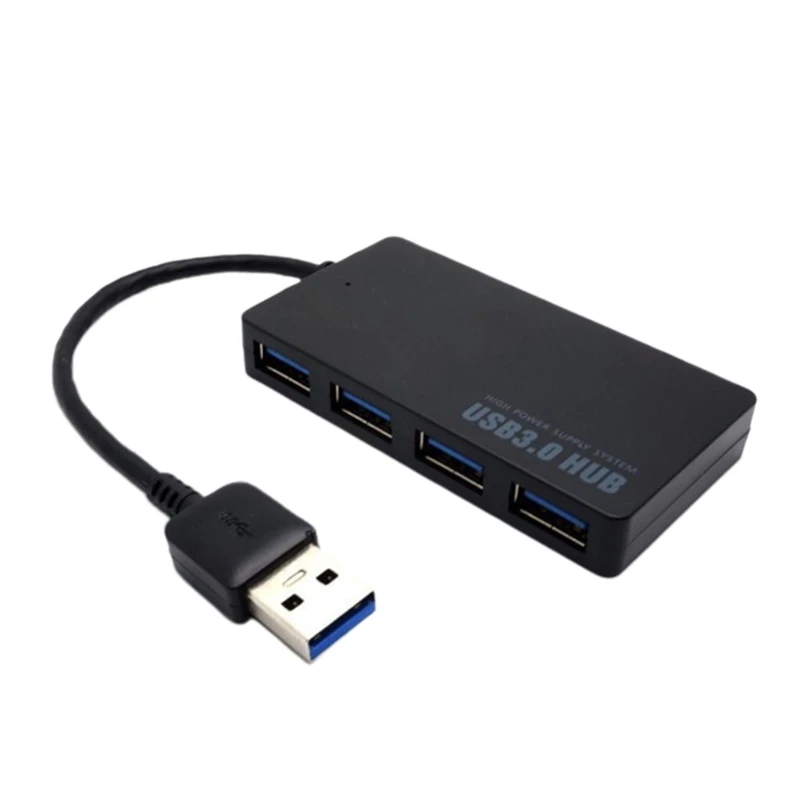 4-портовый USB 3 0 концентратор 5 Гбит/с Портативный Благодаря компактному размеру