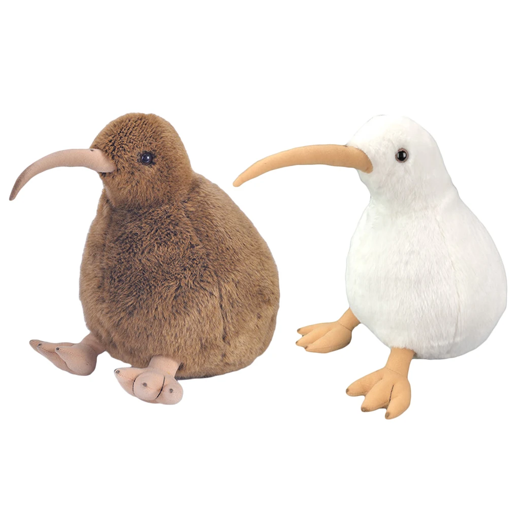 Kiwi Bird плюшевая игрушка реалистичные коричневые/белые плюшевые игрушки Kiwis милая