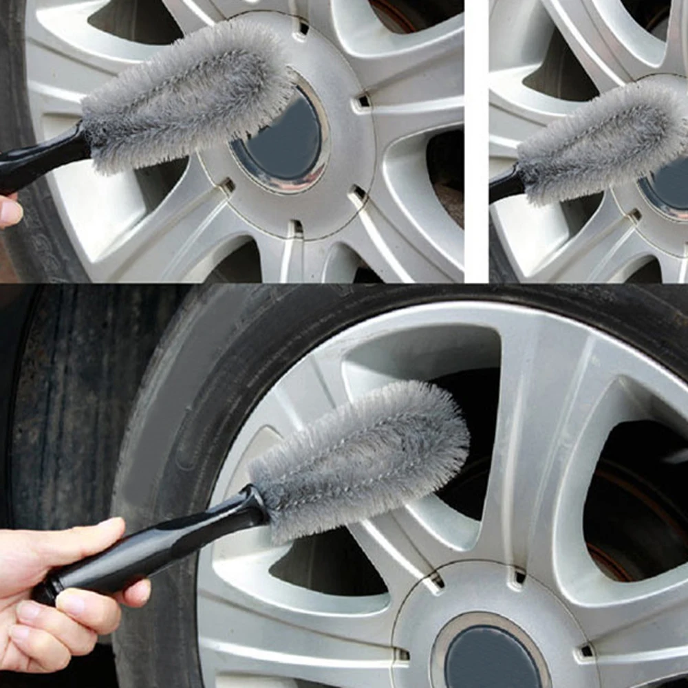 

Car Wheel Brush Tire Cleaning Brushes Tools Car Rim Scrubber Cleaner Duster Handle Motorcycle Truck Wheels Car Detailing Brush