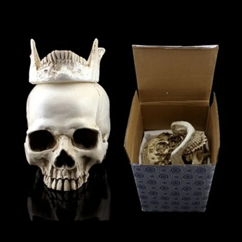 

[Crafts] P-Flame Simulation Skull Model 1:1 Resin Skull Separate Squat Decoration Medical Painting Special Props