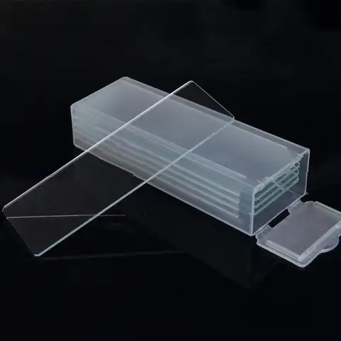 Стеклянные направляющие с Одной вогнутой стеклянные слайды для микроскопа, толщина 1 мм, 5 шт.