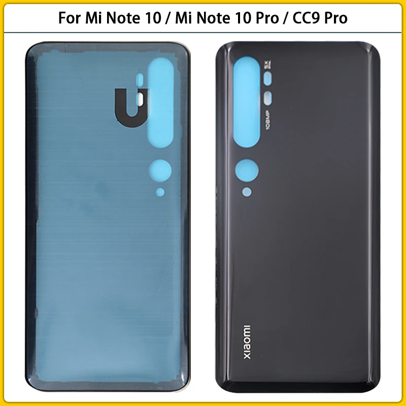 Новинка для Xiaomi Mi Note10 задняя крышка батарейного отсека дверь 3D стеклянная панель
