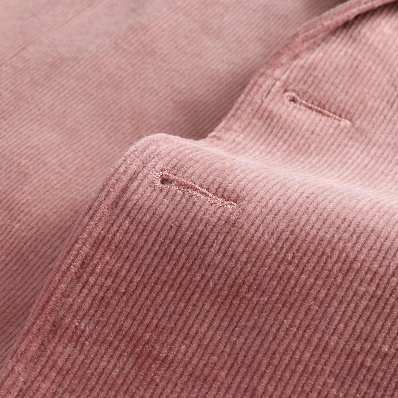 

2021 Men's Suit Jacket Candy Colors Slim Fit Formal Business Work Wedding Stage Tuxedo Groomsman corduroy Blazers coats 5XL 6XL