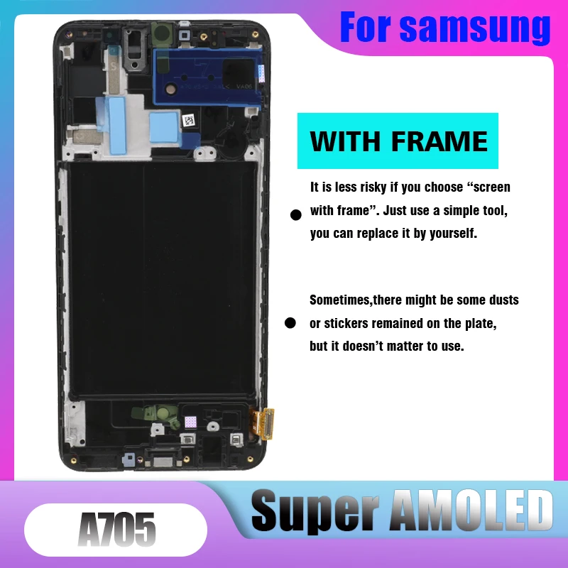 6 7 "оригинальный активно матричные осид A70 ЖК дисплей для Samsung galaxy 2019 A705 A705F SM