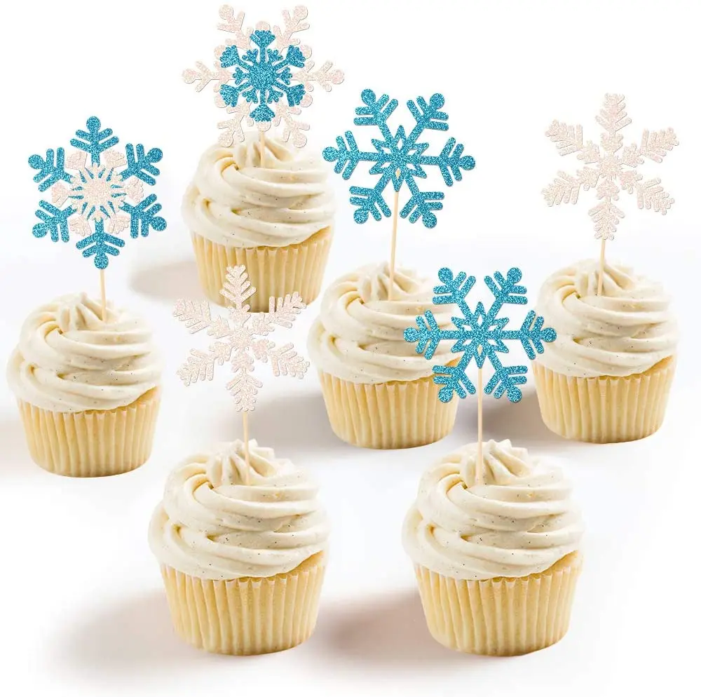 6 шт. топперы для торта Холодное сердце товары флаг девочек украшение дня