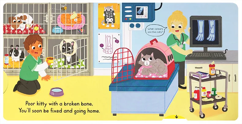 

Busy Vet Board Book Early Childhood Education Books Original English Books