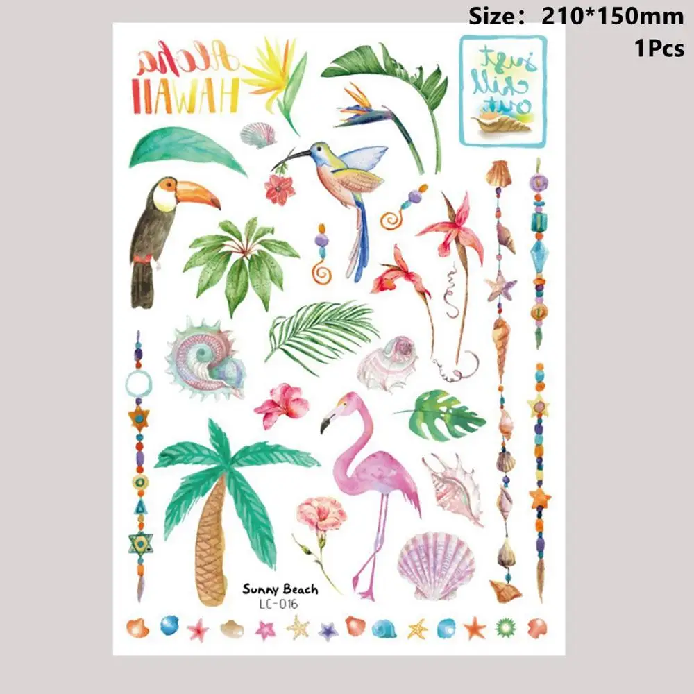Animals Stickers 6 Taoup 1 шт. пластиковые ананас Пальма розовые очки Фламинго летние тропические вечерние принадлежности Гавайские вечерние украшения сувениры для свадьбы - Цвет: Animals Stickers 6