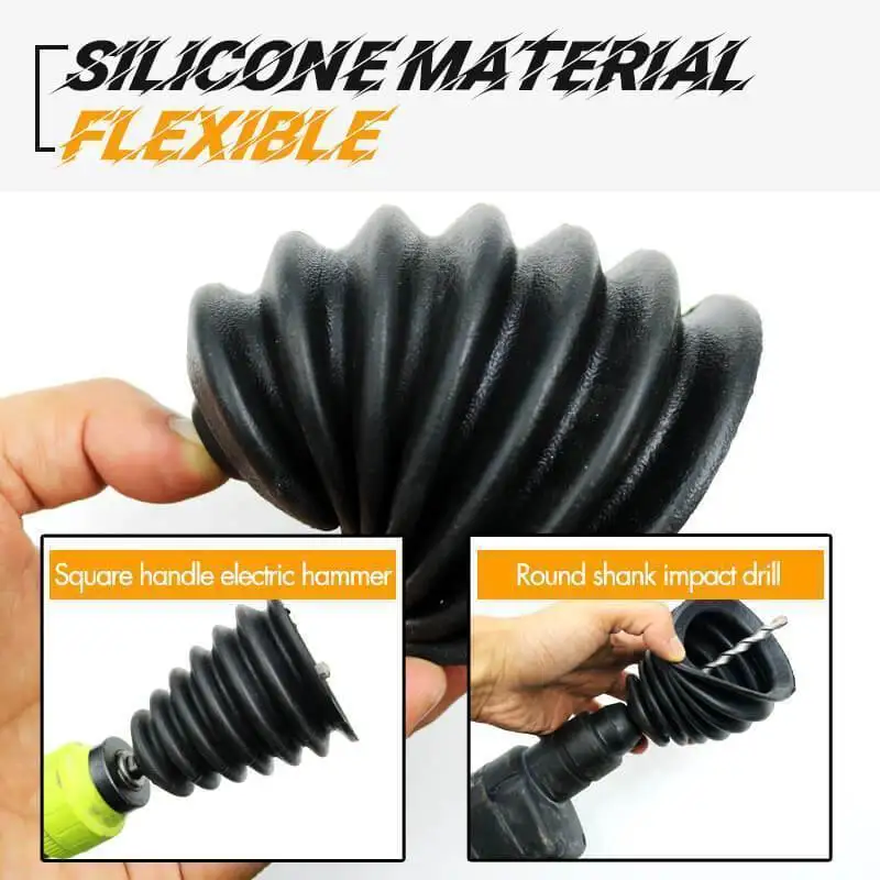 

Electric Hammer Drill Dust Cover Rubber Impact Hammer Drill Dust Collector Electric Drill Dust Cover Dustproof Device Power Tool
