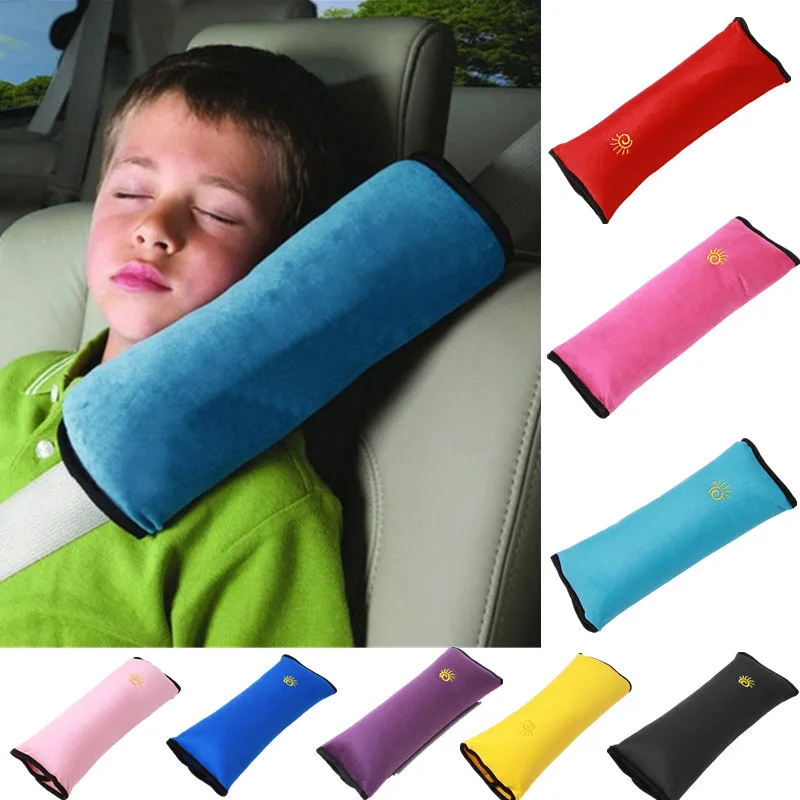 

9 Colors Baby Auto Pillow Car Safety Belt Protect Shoulder Pad Vehicle Seat Belt Cushion For Kids Children Soft Headrest