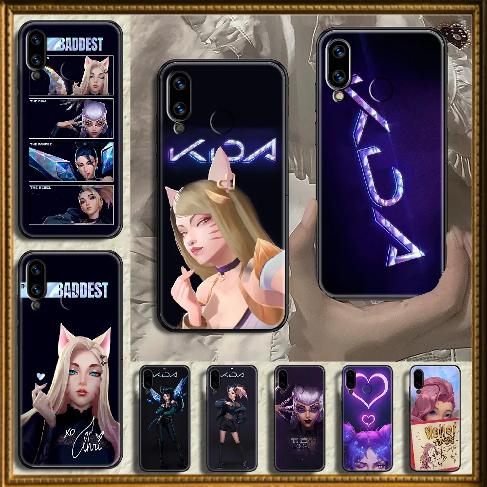 Чехол для телефона LOL kda Ahri Kaisa seraphine Huawei Honor 6 7 8 9 10 10i 20 A C X Lite Pro Play черный чехол из