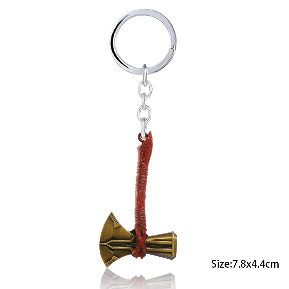 bronze God of War брелок Kratos Weapon Blades of Chaos, подвеска, брелок, топор, меч, брелок для ключей, ювелирные изделия для мужчин - Цвет: bronze