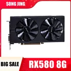 Видеокарта Song Jing RX 580 8 Гб 580 бит 2048SP GDDR5 графические карты для AMD Radeon RX серии VGA карты RX580 8g для