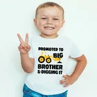 Меня рекламируют на старшего брата 2021 2022, футболки с принтом для мальчиков, забавная повседневная детская одежда, детские топы, футболки, HKP5433