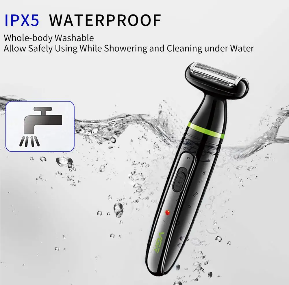 Surker 5 в 1 электрическая машинка для стрижки волос IPX5 Водонепроницаемый Для мужчин