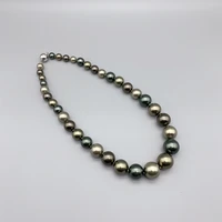 graduated sizes multicolor shell pearls necklace magnetic clasp short style for women and girls gifts 18 inch