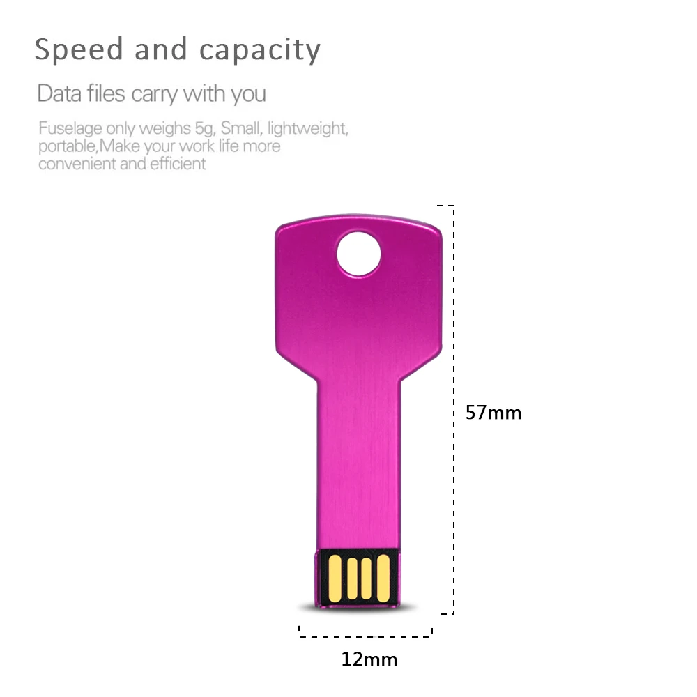 Флеш-накопитель Usb 2 0 128 ГБ 64 цветной флеш-накопитель 32 металлический брелок
