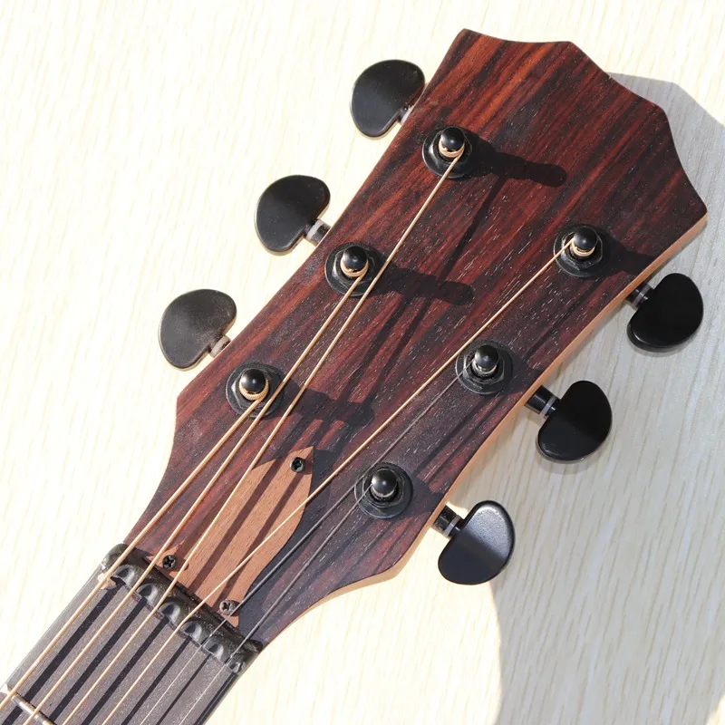 Хорошее качество Специальный стиль hickory деревянная электроакустическая гитара