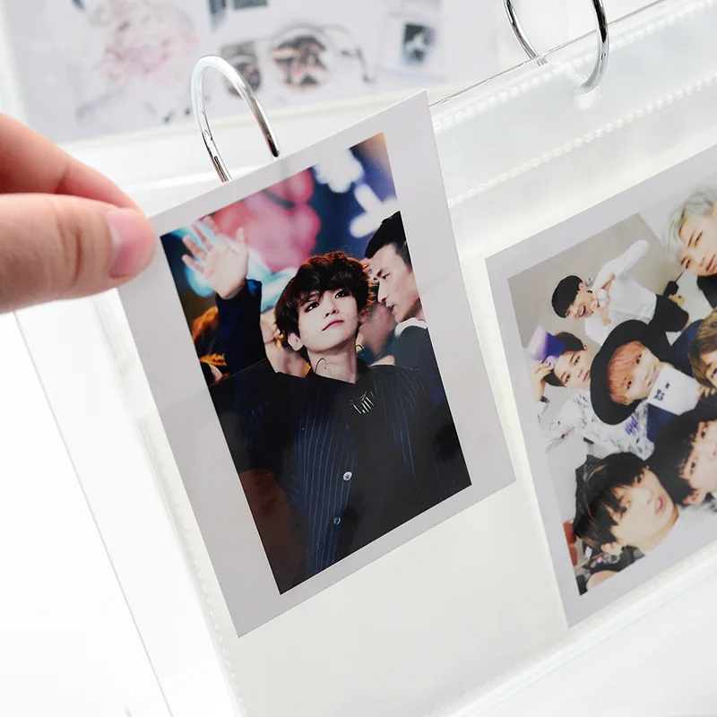 

Desktop Standing Photocard Binder Mini Polaroid Photo Album,Display Desk Calendar 3-Inch Album, Small Card Collection