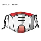 Gundam Rx-78 маска для лица Macross UN Spacy переменные истребители Valkyrie Mecha аниме защита Mascarilla с фильтрами маска для взрослых