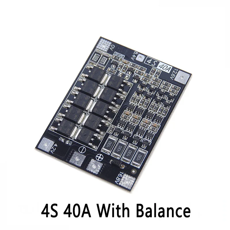 2S 3S 4S BMS 15A 20A 40A 50A 3 7 V 18650 Защитная плата литий ионной литиевой батареи Circuit PCB Module с