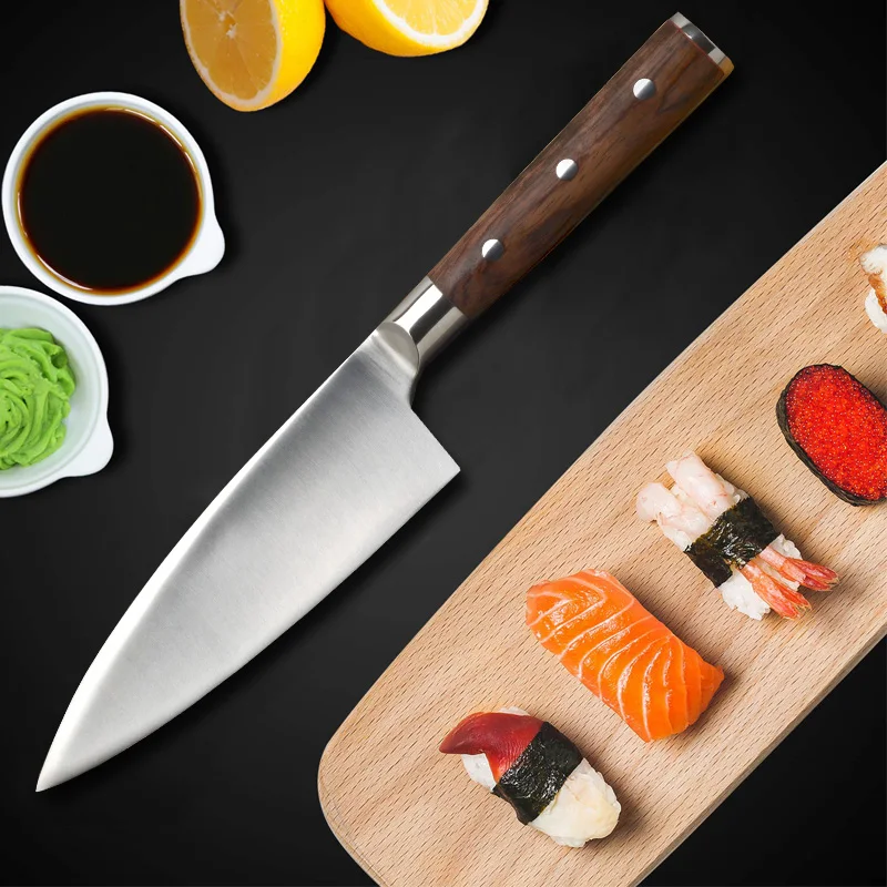 Deba нож с рыбьей головкой кухонный немецкий 1 4116 нержавеющая сталь японский шеф