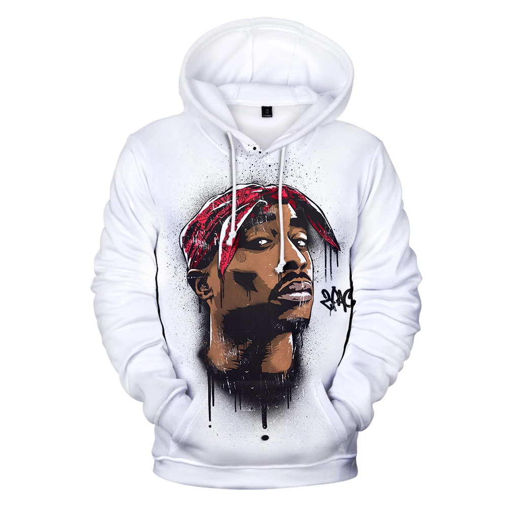 

Gangsta Rap 2Pac Hoodies Mens Hoodie Sweatshirt Hooded Men/Women Gangsta 2Pac Tupac Amaru Shakur Hoody Polluvers Cap Tracksuits