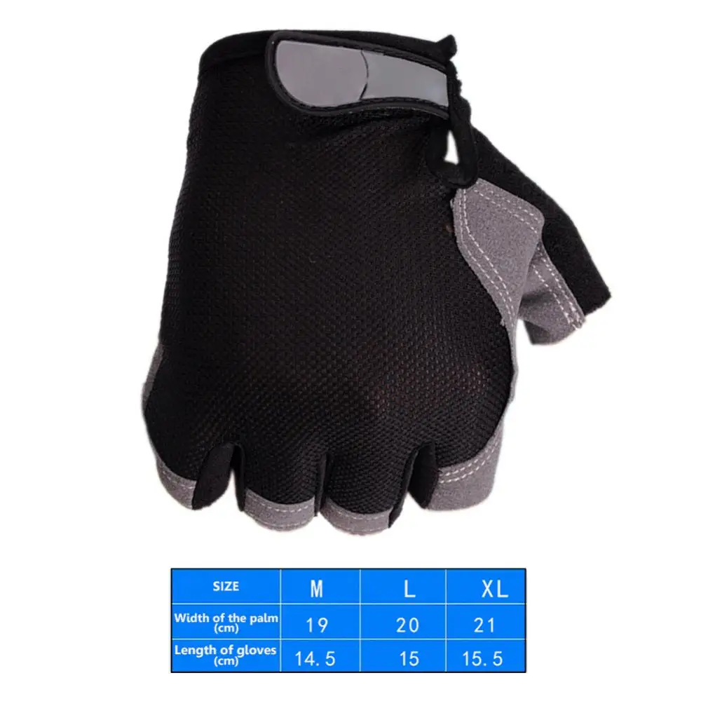 

Unisex Breathable Anti-Slip Outdoor Bike Bicycle Cycling Half Finger Gloves