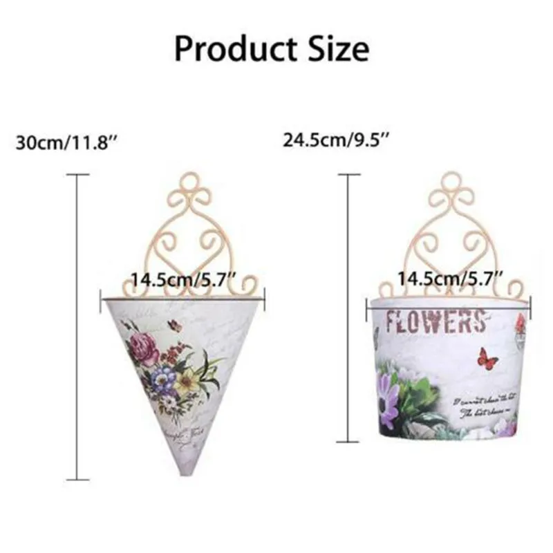 Романтический пластиковый цветочный горшок для растений садовый забор