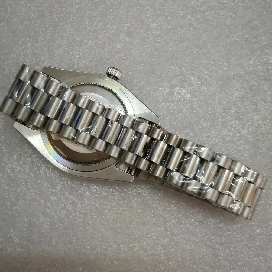 

u1 Factory Silver Watch Blue Dial Men's Automatic Winding Mechanical Movement Luxury Bluedial DayDate AAA Ancient Arab