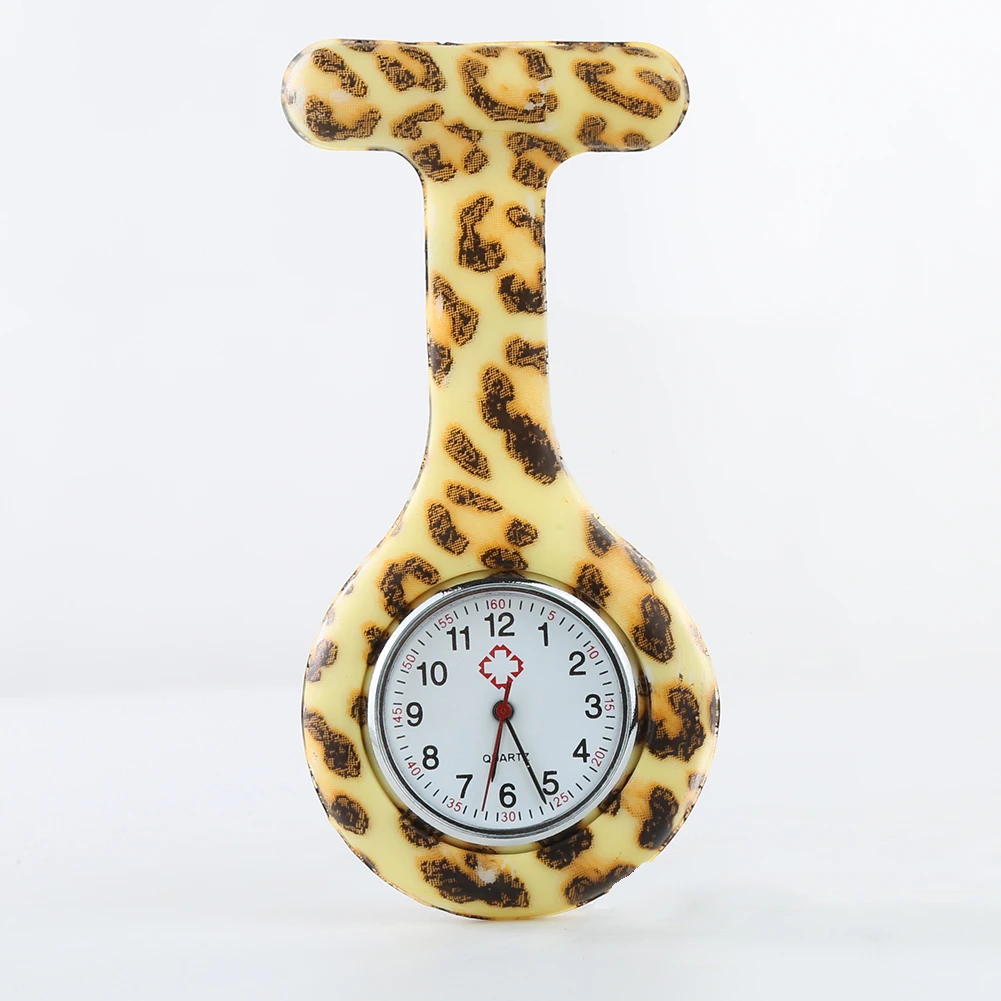 Портативные силиконовые часы с круглым циферблатом и печатными цифрами