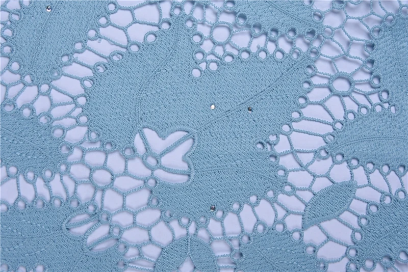 New Light Purple African Lace Fabric Water Soluble Guipure French Lace Fabric High Quality Nigerian Lace Fabric For WeddingA1668