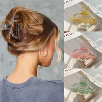 ruoshui candy color transparent hair claws for woman girls hairpins hair clips women hair accessories barrettes hairgrip