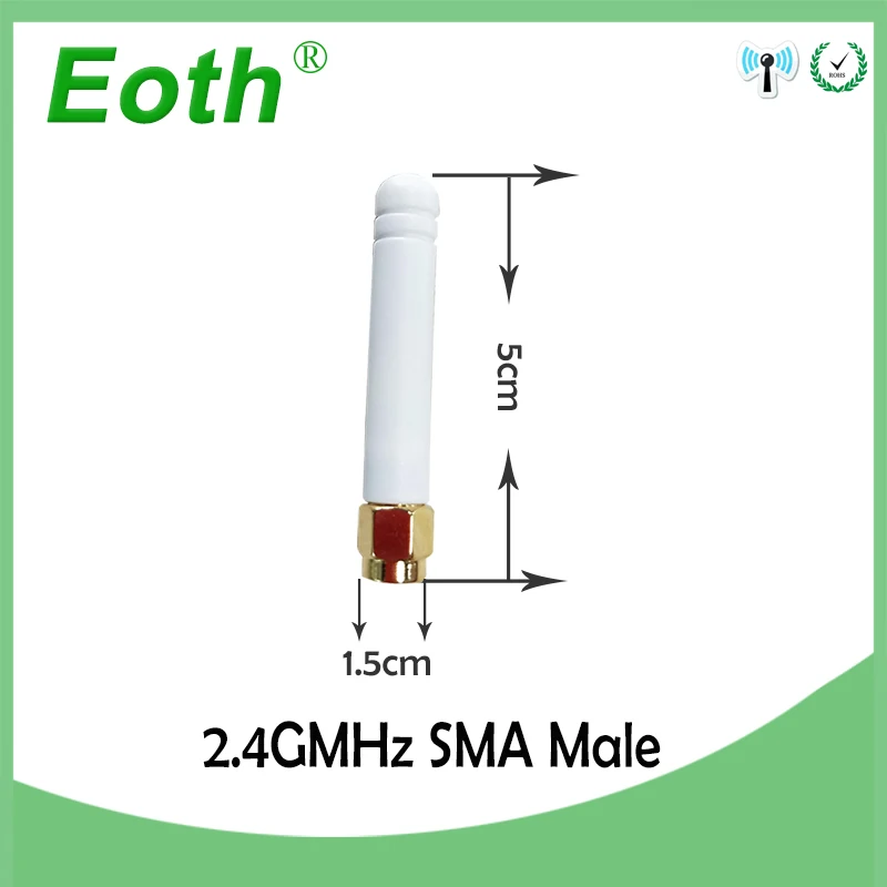Антенна 2 4 ггц wifi SMA разъем ~ 3dbi 4G антенна wi fi маленький размер белая антенны