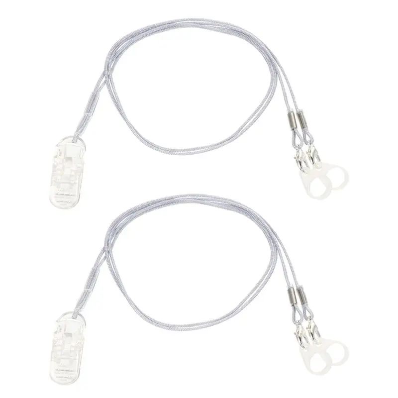 

2 Sets Hanging Ropes Good Durable Portable BTE Rope Anti-lost Rope For Kids Hearing Aids Clip