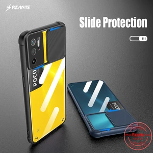 rzants for xiaomi poco m3 pro redmi note 10 5g case lens protection slim crystal clear cover double soft casing free global shipping