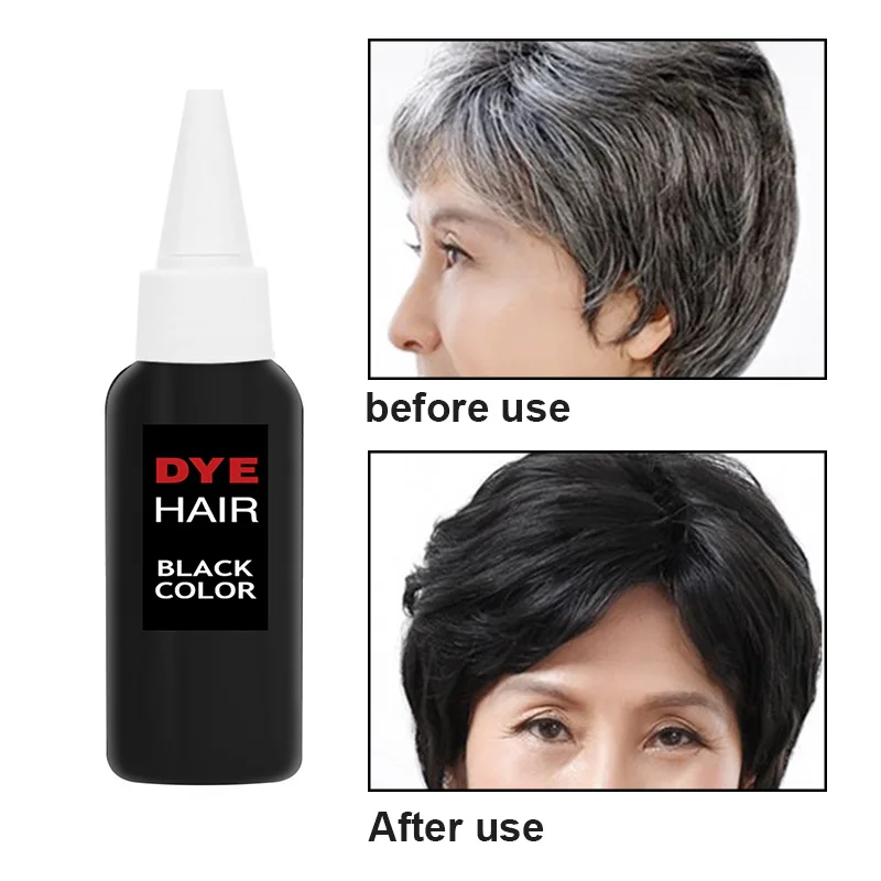 Одноразовая краска для волос с мгновенным покрытием седых корней крем временная