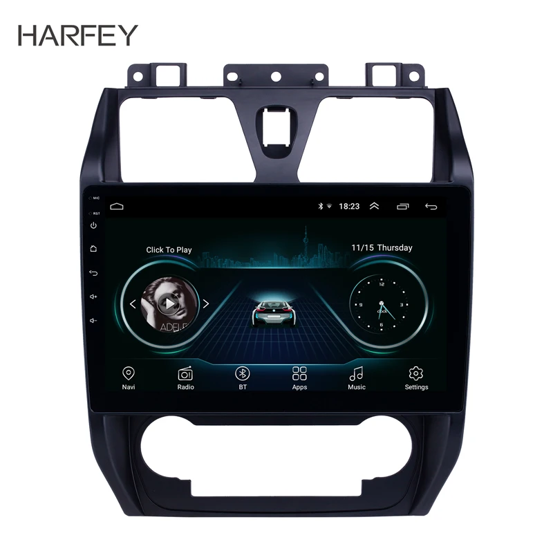 Harfey автомобильный 10," Carplay gps HD Navi авторадио Android8.1 для Geely Emgrand EC7 2012-2013 сенсорный экран Bluetooth USB Поддержка TPMS