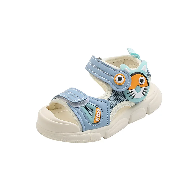 

2022 New Summer Kids Baby Toes Capped Sandals Non-slip Beach Shoes Soft Bottom Children Sandals Toddler Shoes Causal Cute Hot